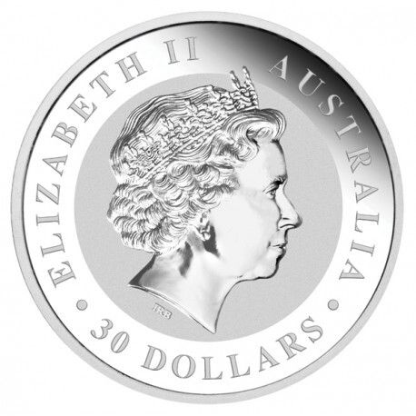 2012 Australia 30 Dollars 1 Kilo kg Silver Bullion Coin Australian Kookaburra BU ( In Capsule)
