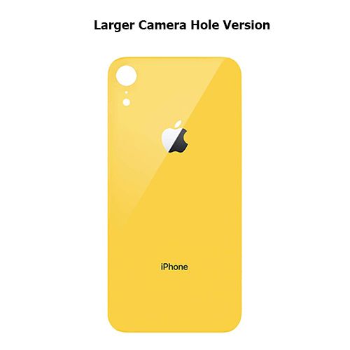 iPhone XR Replacement Back Glass Door Cover with Adhesive Yellow