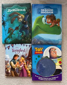 Disney hard back books x4