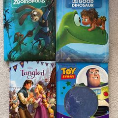 Disney hard back books x4