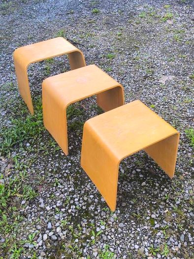 Vintage 90s IKEA "Benjamin" Nesting Stools (Set of 3)