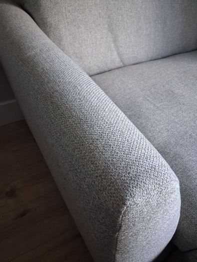 Whitemeadow Loveseat snuggler with matching ottoman