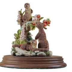 Vintage Nature Studies Leonardo Collection Figure 1992 Otters