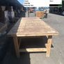 Heavy Duty Wooden Work Bench 124cm Workshop Table Image 4