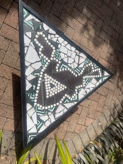 Handmade mosaic table by Irish artists Orla Kaminska & Laura O'Hagen