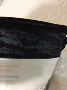 Black Velvet Cover for Base of Double Divan bed.