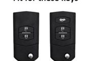 For Mazda 3 2 6 2003 2004 2005 2006 2007 2008 2009 2010 2011 2012 2013 2/3 Buttons Repplacement Fob Flip Car Key Case Cover Car Holder