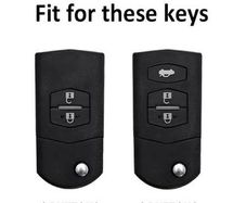 For Mazda 3 2 6 2003 2004 2005 2006 2007 2008 2009 2010 2011 2012 2013 2/3 Buttons Repplacement Fob Flip Car Key Case Cover Car Holder