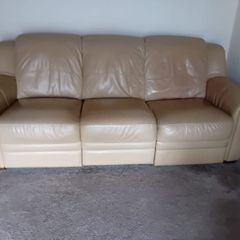 Three seater leather Sofa