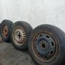 Miscellaneous old car steel wheels Image 6