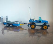 Lego City Dune Buggy Trailer 60082, used, incomplete.