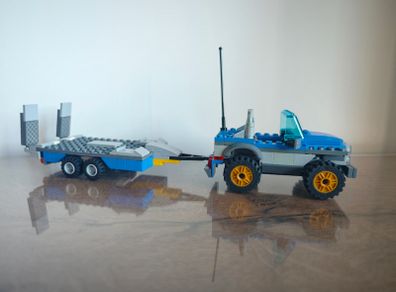 Lego City Dune Buggy Trailer 60082, used, incomplete.