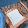 Rocking chair maternity chair with stool Image 4