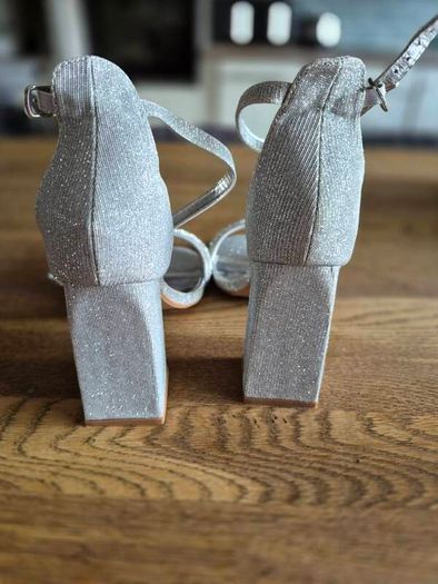 Silver  Sandals