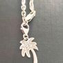 Sterling silver bracelet palm charm Image 2
