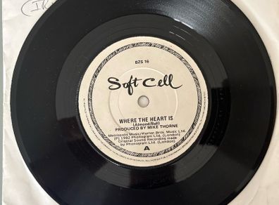Soft Cell - Where the Heart Is, Seven Inch Single, Irish pressing. Plays great.