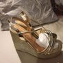 Gold platform womens shoe Image 2