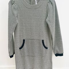 Long sleeve tunic black and white 11 yrs