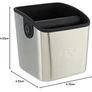 Sage The Knock Box Mini Coffee Grind Bin, Silver Image 2