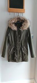 New Look Parka girl hooded jacket Age 10-11