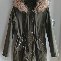 New Look Parka girl hooded jacket Age 10-11