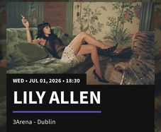 2 x Lily Allen Standing Tickets Face Value