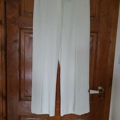 Ladies Winter White wide leg trousers Size 12