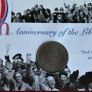 Liberation of Guernsey 50th Anniversary cover - Churchill Crown coin Image 7