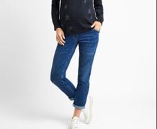 Jojo Maman Bebe navy star maternity jumper
