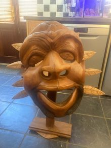 Massive mahogany head