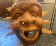Massive mahogany head