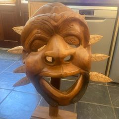 Massive mahogany head
