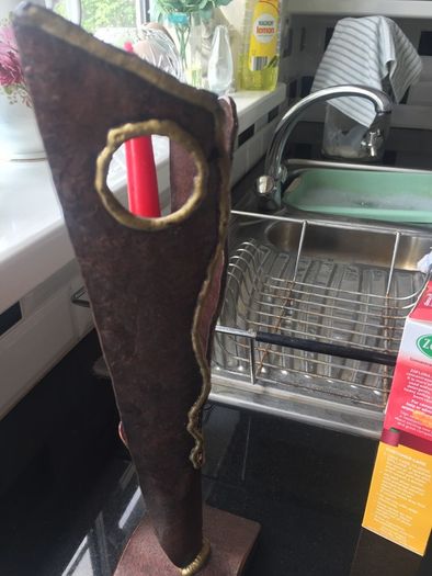 Heavy copper unique candle holder