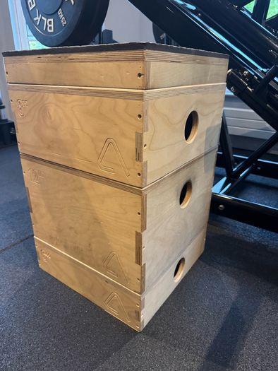 Plyometric wooden boxes