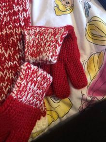 scarf and glove set new without tags