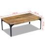 Coffee Table Mango Wood 100x60x35 cm Image 8