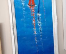 Stunning New Original Josephine Guilfoyle Painting of Sailboats
