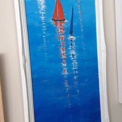 Stunning New Original Josephine Guilfoyle Painting of Sailboats