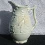 An antique Parian-bisque jug with moulded oak leaves & acrons pattern (c.1870) Image 2