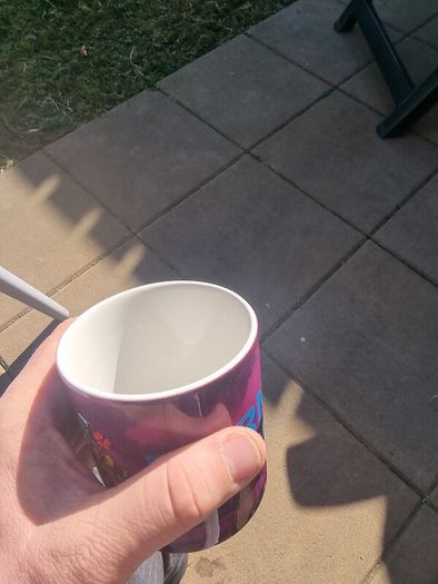 Burnley FC mug.