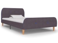main image for ad Bed Frame Taupe Fabric 90x190 cm