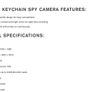 Spy Camera Keychain With Night Vision Image 7