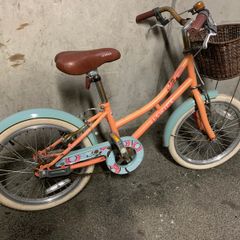 Elswick Harmony 18" Kids Heritage Bike with Basket - Coral/Mint