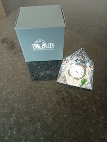 Time Pieces Pyramid Clock by Waterford Crystal