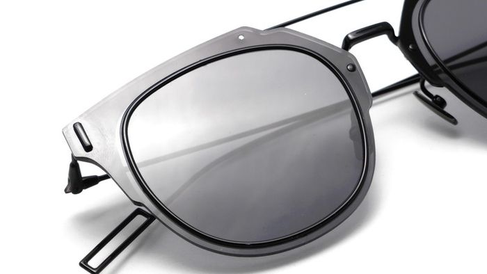 Authentic Christian Dior Aviator Composit Gray Ar 2K Round Sunglasses Diorcomposit 1.0 006/2K