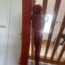 long mirror tilt-able teak wood mirror , free standing Image 3