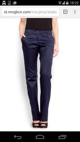 Dark blue Mango trousers