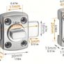Door lock small for room or bathroom Image 2