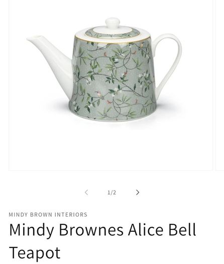 Matching Teapot & Cakestand Set- Mindy Brownes
