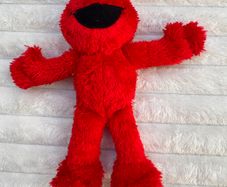 Elmo Plush Soft Toy Sesame Street approx. 8" Red Furry Used Please see photos